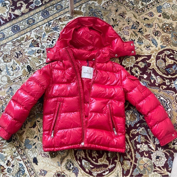 Moncler Red Puffer Kids - Picture 4 of 15
